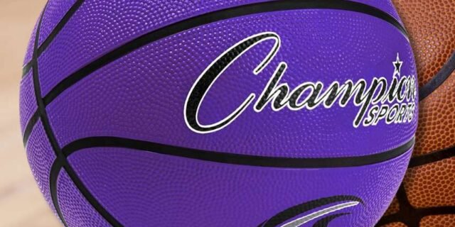 Champion Sports Bola de basquete de nylon resistente oficial