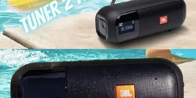 Caixa de Som portátil JBL Tuner 2 com Bluetooth e rádio FM Preto – Harman