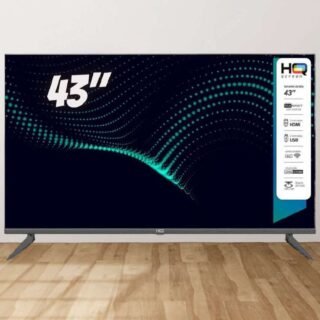 Smart TV LED 43″ HQ Conversor Digital Externo 3 HDMI 2 USB WI-FI Android 11 Design Slim