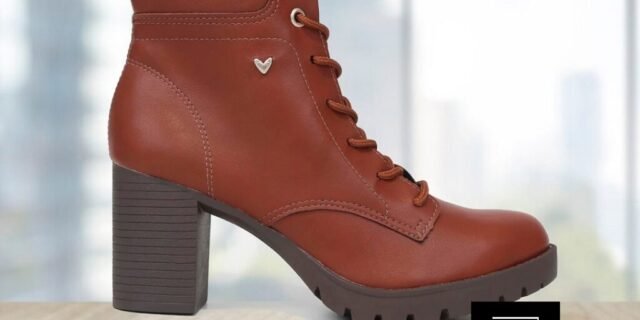 Bota Coturno Mississipi Salto Bloco Médio Tratorado Feminina