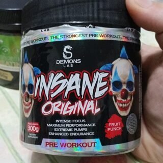 PRÉ TREINO INSANE ORIGINAL MÁXIMA FORÇA E FOCO (300G) FRUIT PUNCH – DEMONS LAB