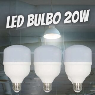 Kit 3 Lâmpadas Led Bulbo 20w E27 Branco Frio 6500k Bivolt