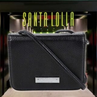 Carteira Santa Lolla Com Alça Transversal Metalizada Feminina (3 Cores)