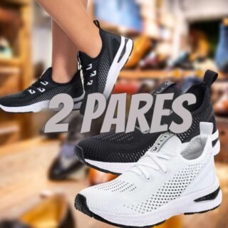 Combo 2 Pares Tênis Feminino Esportivo Vili para Academia Caminhada (2 Opções)