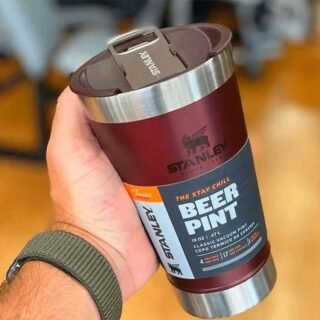 Copo térmico de cerveja com tampa Stanley|473ml (2 Cores)