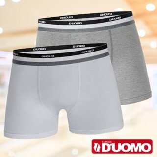 Kit 2 Cuecas Boxer Algodão, Duomo, Masculino