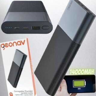 Carregador Portátil/Power Bank Geonav 14000mAh – PB14KAL
