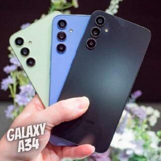 Smartphone Samsung Galaxy A34 5G Verde Lima 128GB, 6GB, Processador Octa-Core, Câmera Tripla Traseira, Selfie de 13MP, Tela Infinita de 6.6″ 120Hz