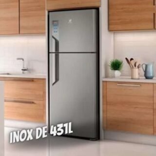 Geladeira/Refrigerador Electrolux Frost Free – Duplex Platinium 431L TF55S Top Freezer