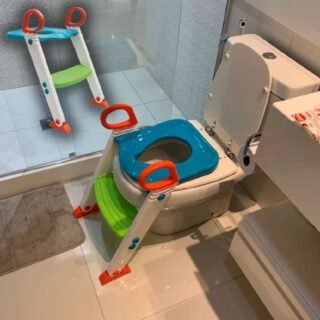 Assento Redutor com Escada, Buba, Azul