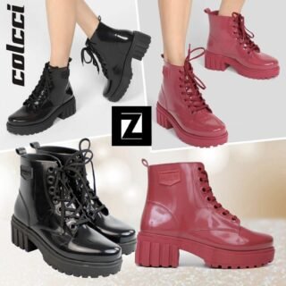 Bota Coturno COLCCI Tratorada Verniz Feminina