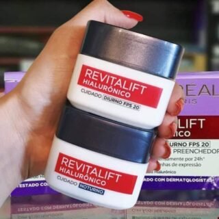 Creme Facial Anti-idade L’Oréal Paris Revitalift Hialurônico Noturno ou Diurno, 49g