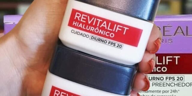 Creme Facial Anti-idade L’Oréal Paris Revitalift Hialurônico Noturno ou Diurno, 49g