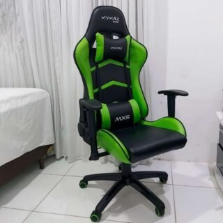 Cadeira Gamer MX5 Giratoria Preto e Verde, Mymax