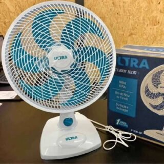 Ventilador de mesa 30cm, Ultra, 110V, Branco/Azul – V-30-6P