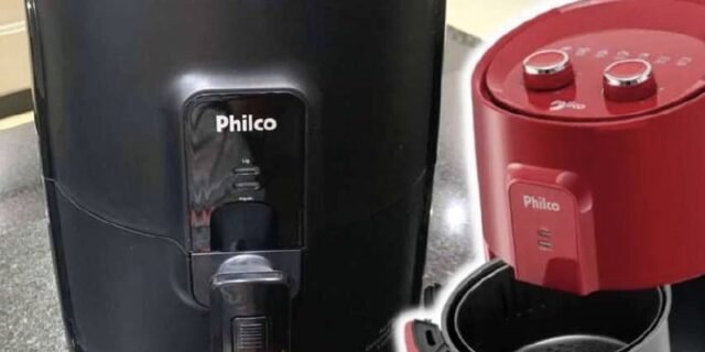 Fritadeira Elétrica sem Óleo/Air Fryer Philco – PFR15V Vermelha 3,2L com Timer