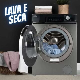 Lava e Seca Philco Inverter 10Kg Inox PLS11T 220V