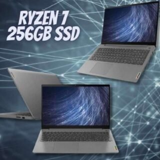 Notebook Lenovo Ultrafino IdeaPad 3 Ryzen 7 5700U 8GB 256GB SSD Windows 11 15.6″