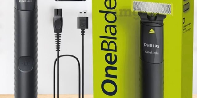 Aparador e raspador OneBlade Philips QP1424/10 com 2 Pentes – Bivolt