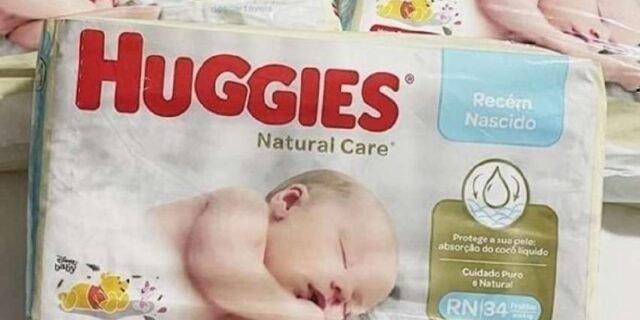 Fralda Huggies NATURAL CARE RN 34 unidades