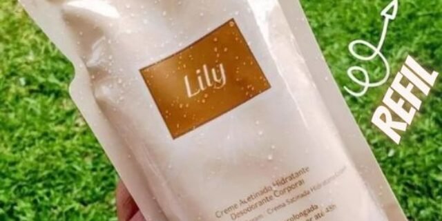 Refil Creme Acetinado Desodorante Hidratante Corporal Lily 250g (3 Opções)