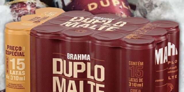 Cerveja Brahma Duplo Malte Lager 15 Unidades – Lata 310ml
