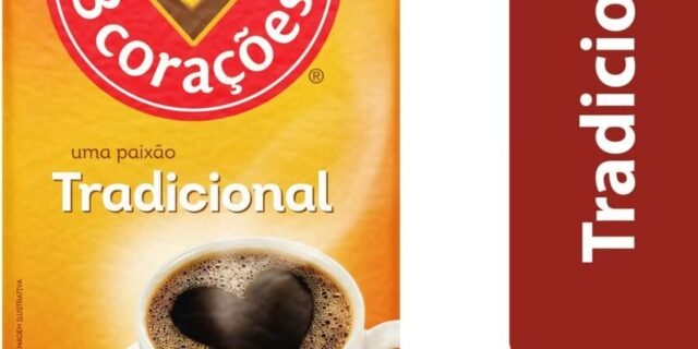 Café torrado e moído 3 Corações Tradicional 500g vácuo
