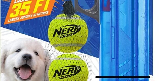 Nerf Dog Brinquedo de cachorro Blaster bola de tênis