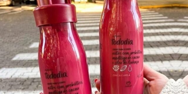 Kit Creme Nutritivo Para o Corpo Tododia Cereja e Avelã