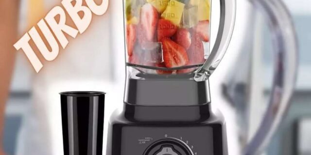 Liquidificador Turbo, Blq1300p, 1200W, 3L, Chumbo, 220v, Britânia