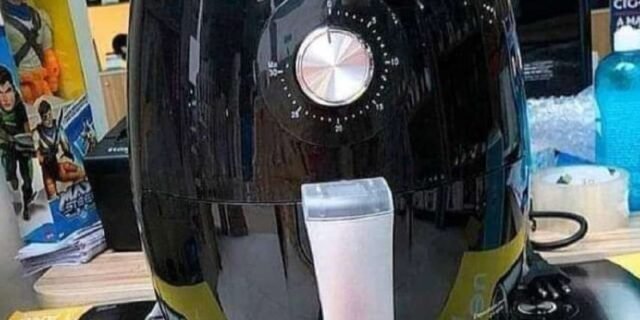 Fritadeira Elétrica sem Óleo/Air Fryer Nell Smart – Preta 2,4L com Timer