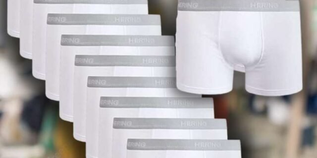 Legacy correction Hering Masc, Cuecas Boxer Masculino, Branco (White), XXG Paquete De 10