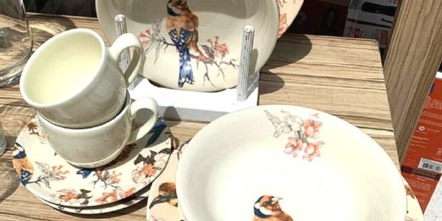 Aparelho de Jantar Chá 20 Peças Haus Cerâmica – Redondo Soho Pássaros