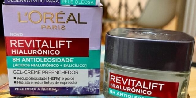 Gel Creme Hidratante Antioleosidade L’Oréal Paris Revitalif Hialurônico 49g