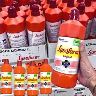 Kit Desinfetante Lysoform Líquido Bruto Original 1L com 4 unidades