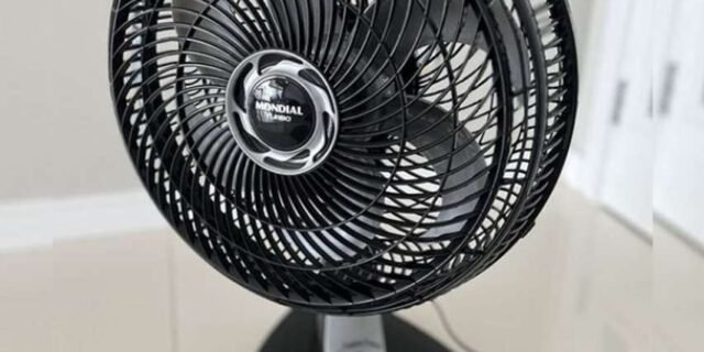 Ventilador de mesa Mondial 110V, 30cm, 6 pás, Turbo – VT-30-NB