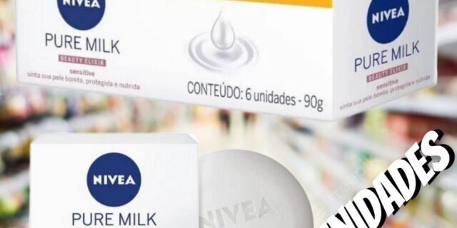 NIVEA Sabonete em Barra Pure Milk Sensitive Promo 6 un. 90g