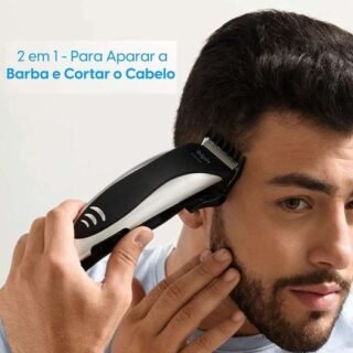 Cortador Aparador de Cabelo e Barba Studio Men Elgin com 8 acessórios – maquininha