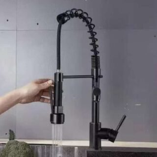 Torneira para Cozinha Gourmet Dupla de Mesa – com Filtro Monocomando Black Nell