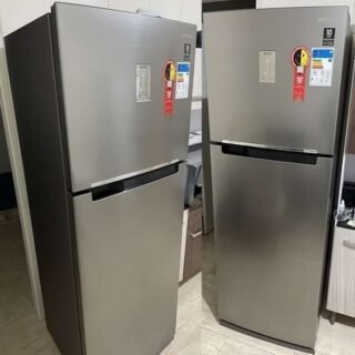Geladeira Samsung Evolution RT38 com POWERvolt Inverter Duplex 385L Inox Bivolt BIVOLT