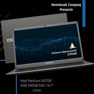 Notebook Compaq Presario 427 Intel Pentium N3700 – 4GB 240GB SSD 14,1” Linux