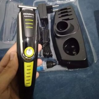 Aparador de Pelos Mondial Super Groom 6 em 1 BG-04 Sem Fio Preto/Verde – Bivolt