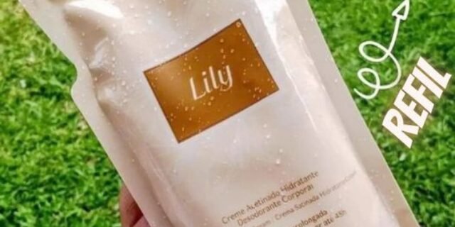 Refil Creme Acetinado Desodorante Hidratante Corporal Lily 250g (3 Opções)
