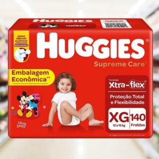 HUGGIES Fralda Supreme Care XG – 140 fraldas
