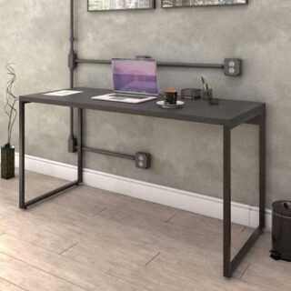 Escrivaninha Trevalla Kuadra Me150-E10 Industrial 150cm Preto Onix