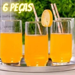 Conjunto de Copos Nadir Lights em Vidro 300 ml – 6 Peças