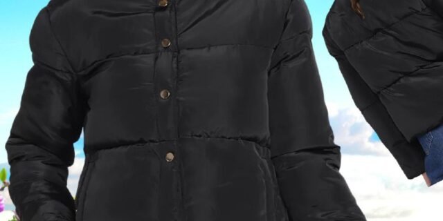 Jaqueta Puffer The Style Box Gola Alta Feminina (Preta:G ou GG ou Lilas: M ou G)