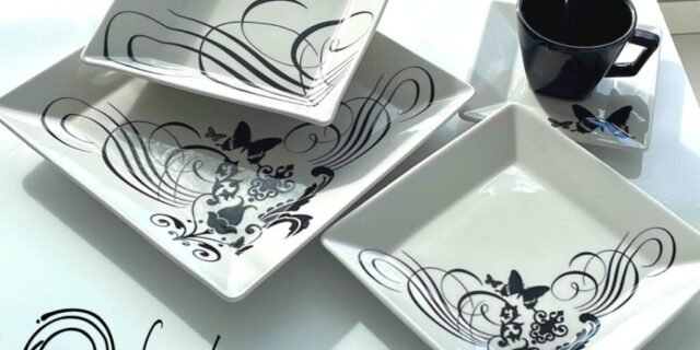 Aparelho de Jantar e Chá Oxford Porcelanas Collection Quartier Tatoo 20 Peças
