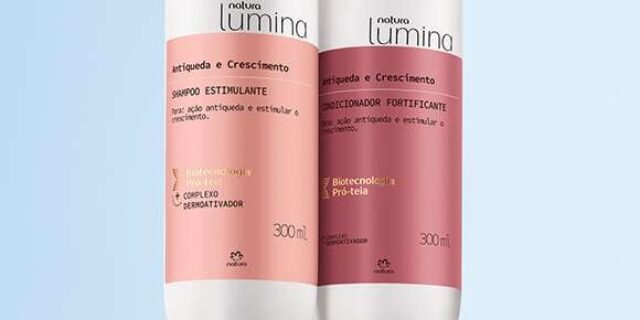 Kit Shampoo Estimulante e Condicionador Fortificante para Antiqueda e Crescimento Lumina