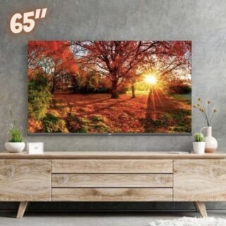 Smart TV 65″ HQ 4K com Conversor Digital externo 3 HDMI 2 USB WI-FI Design Slim e tela Frameless